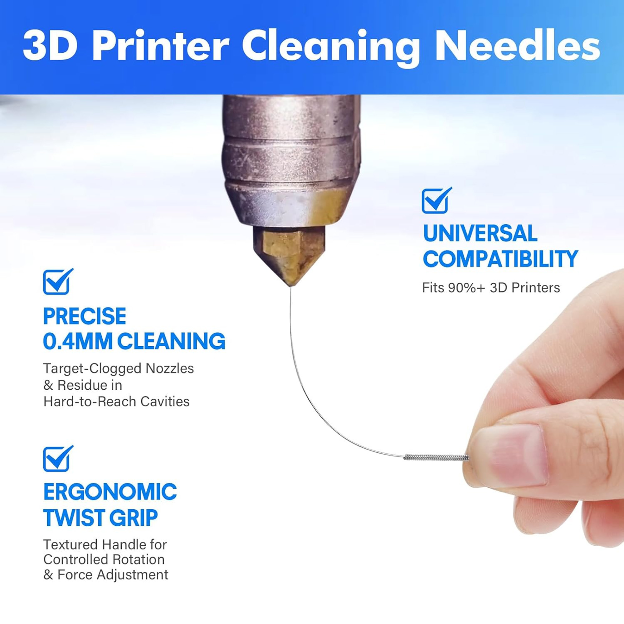 3D Printer Cleaning Kit:60Pcs  - Print Head Cleaning Kit recension och pris