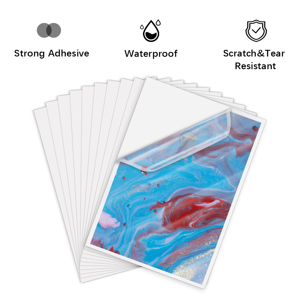 10 Sheets Transparent Printabl - Commercial Vinyl Printing recension och pris