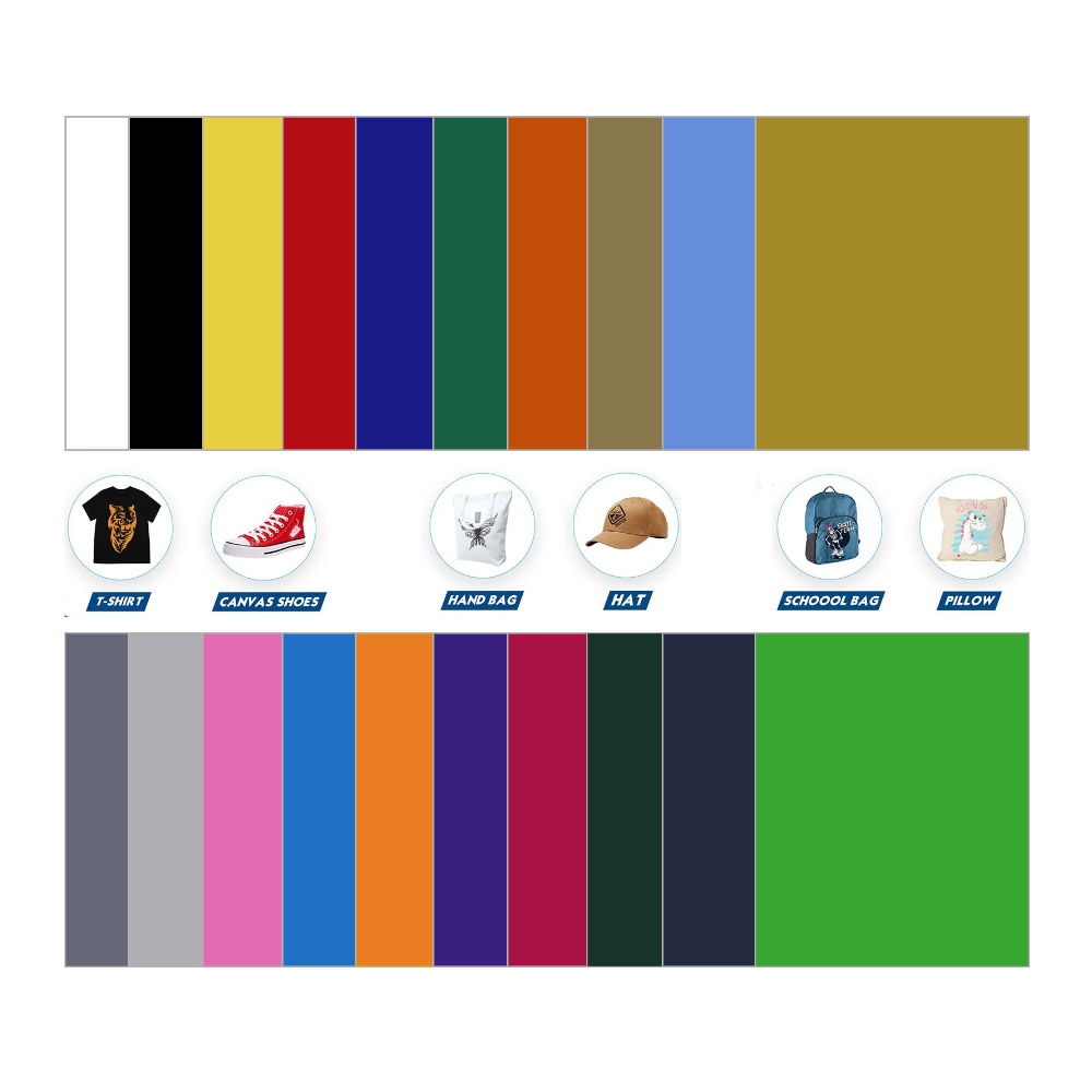 20 Colors PVC Heat Transfer Vi - Commercial Vinyl Printing recension och pris