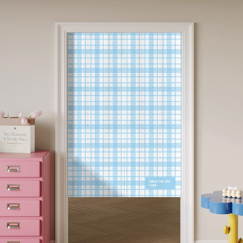 VIKAMA Light Blue Gingham Nore - Commercial Printing Rates recension och pris