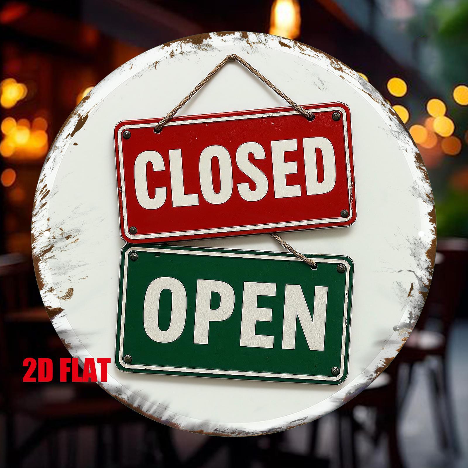 2D Flat, 1pc OPEN/Closed Sign  - Commercial Printing Business recension och pris